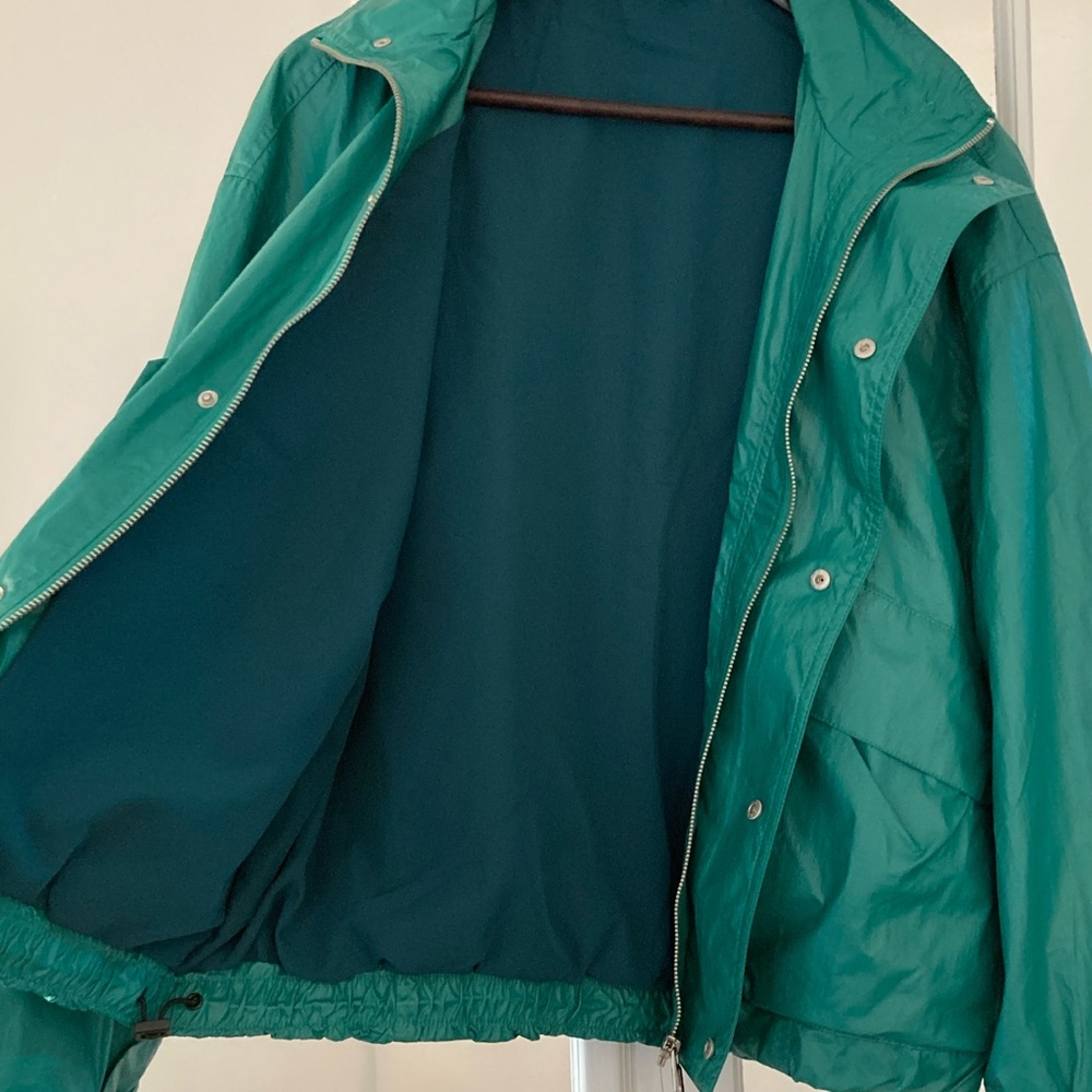 Zara Coated Windbreaker/Rain Jacket Style Bomber Jacket - Picture 9 of 16
